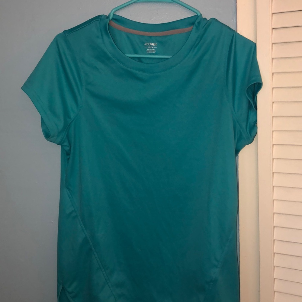 Teal Jockey Workout T-Shirt